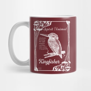 Spirit animal - kingfisher - white Mug